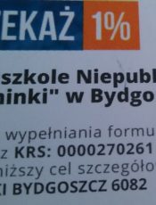 1% podatku dla naszego przedszkola