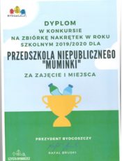 Dziękujemy za pomoc i w spółpracę w akcjach ekologicznych