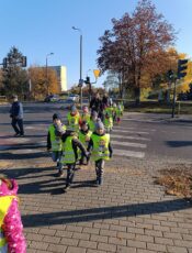 Przejście przez skrzyżowanie – nauka zasad bezpiecznego przechodzenia przez ulicę.
